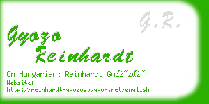 gyozo reinhardt business card